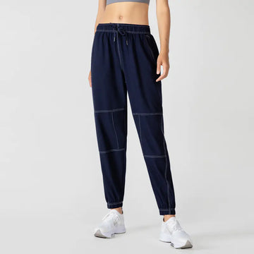 Trendy Loose Tapered Sports Pants for Women