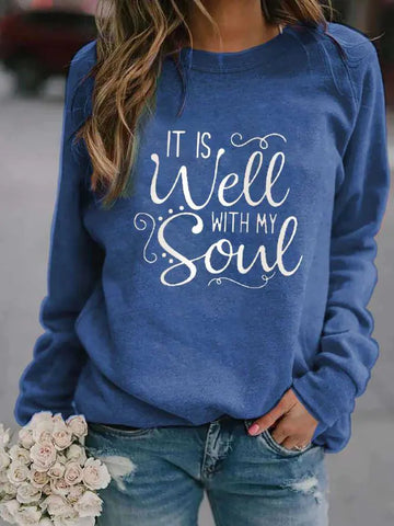 Creative Christmas Loose Fit Round Neck Sweater