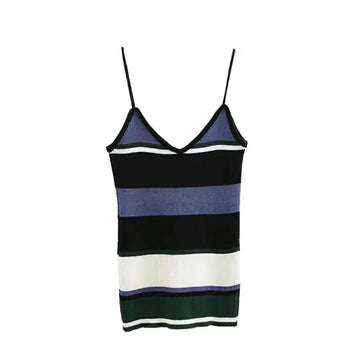 Slim Fit Backless Spaghetti Strap Knit Tank Top