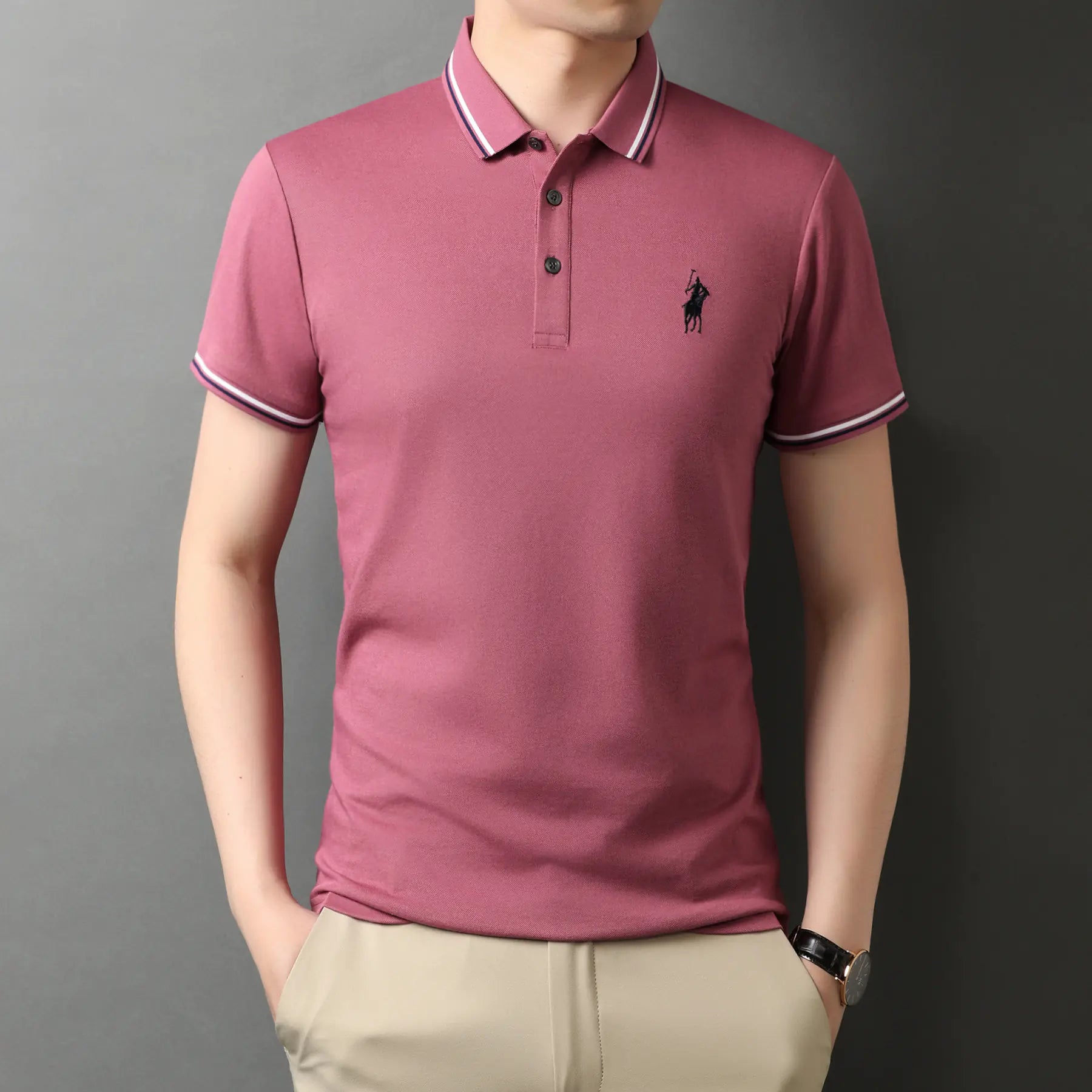 Yacht  Summer Men's Short Sleeve Polo Shirt