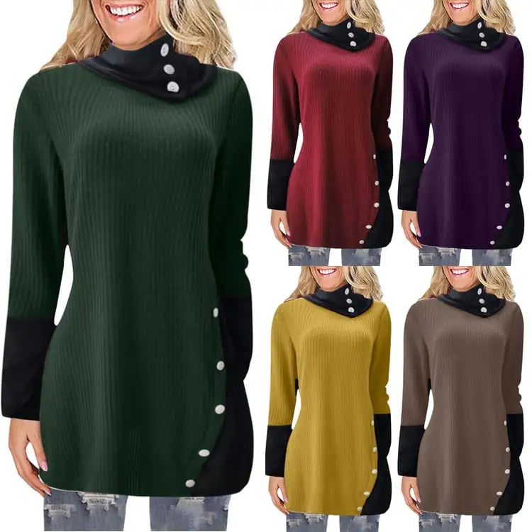 New Long Sleeve Irregular Dress for Women