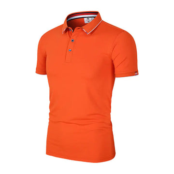 Summer Men's Ice Silk Slim Fit Polo Shirt