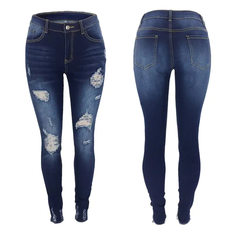 Slim Fit Ripped Women's Skinny Jeans