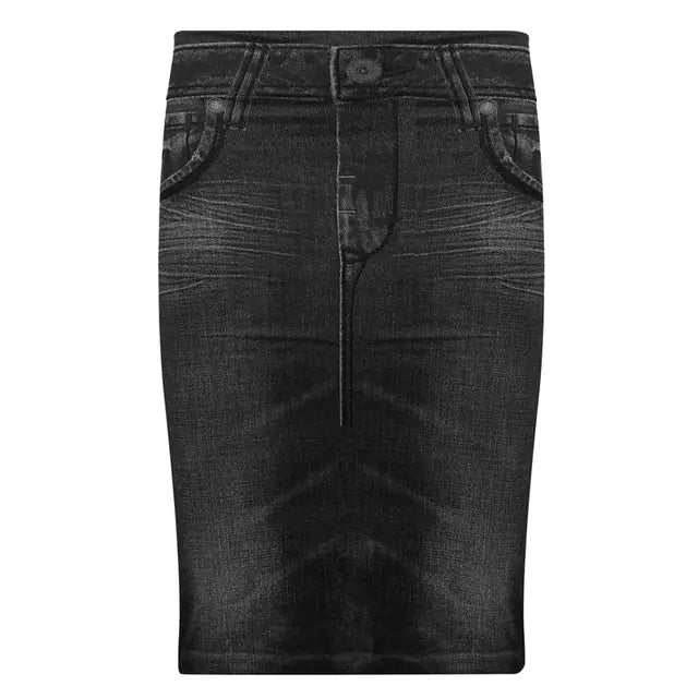 Fashionable Women's Sexy Denim Wrap Hip Skirts