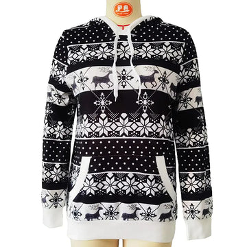 Hooded Long Sleeve Sweater for Women - Autumn Winter