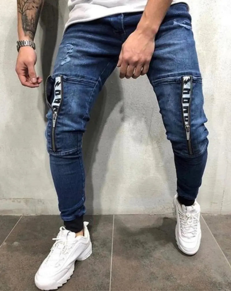 Ripped Stretch Slim Fit Pants