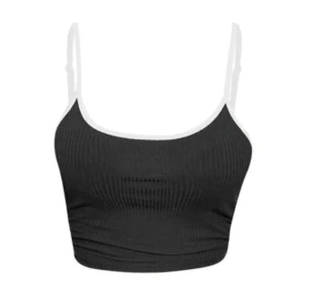 Summer Slim Fit Solid Color Backless Tank Top for Women