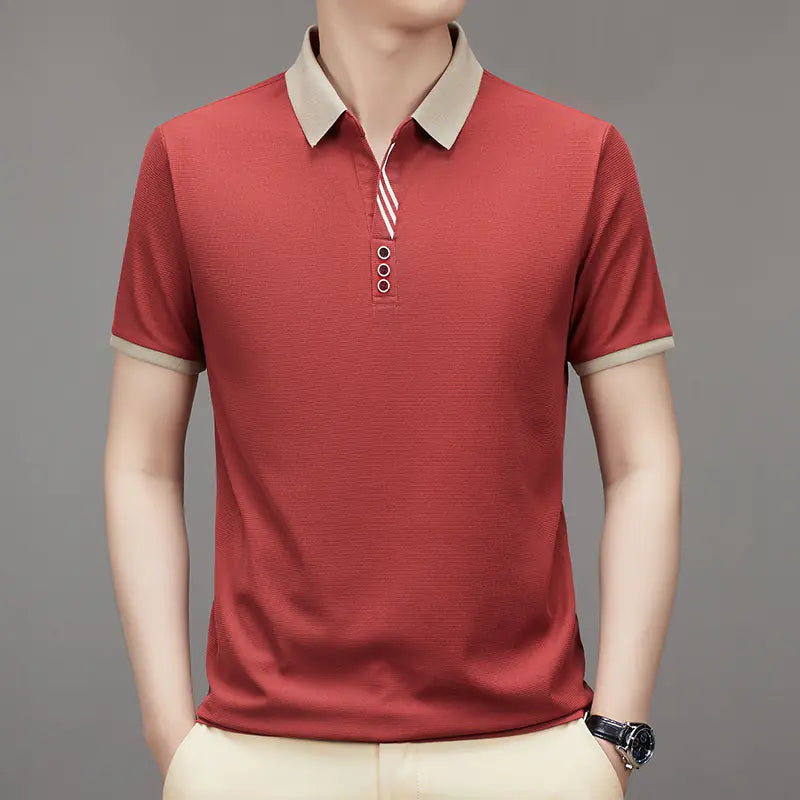 Men's Short Sleeve Polo Shirt - Summer Fashion Tee