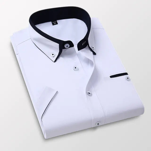 Men's Casual Cotton Business Shirt (Single Piece)