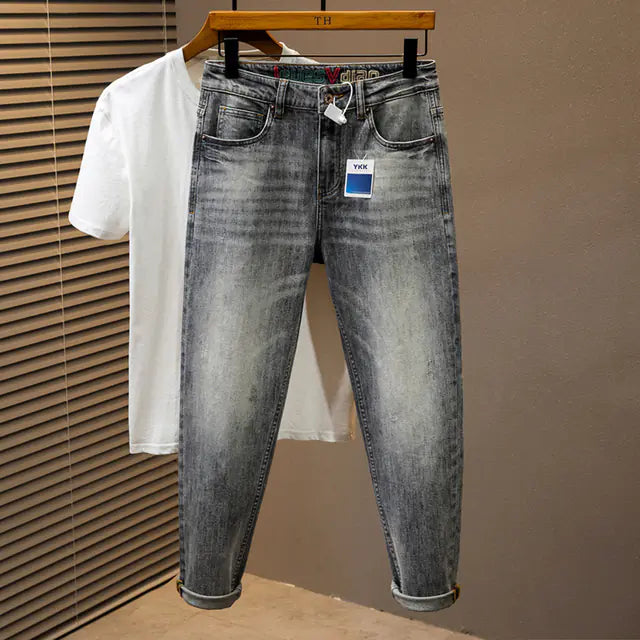 Men's Plus Size Midweight Denim Jeans - Casual Fashion
