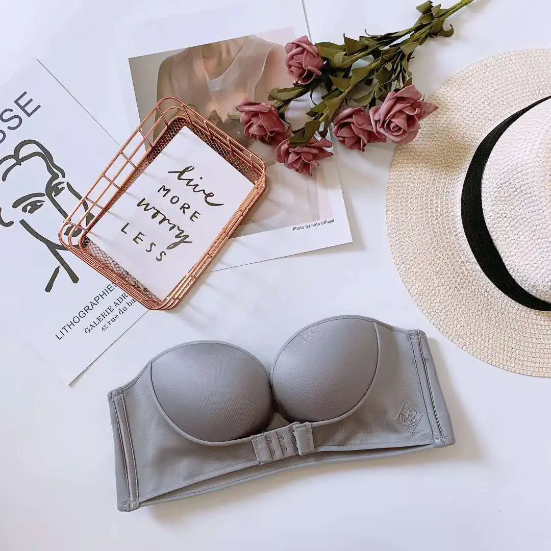 Strapless Front Closure Invisible Bra for Girls